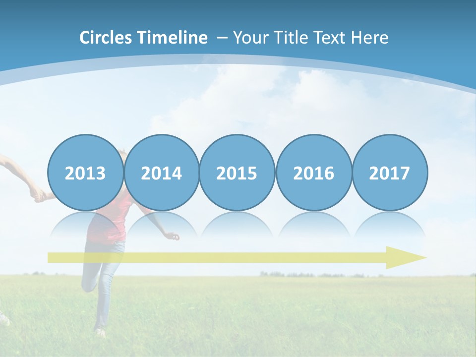 A Man And A Woman Holding Hands In A Field PowerPoint Template