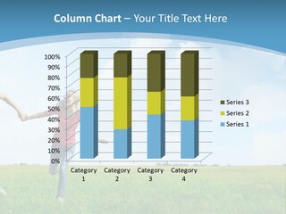 A Man And A Woman Holding Hands In A Field PowerPoint Template