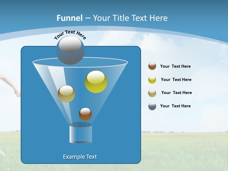 A Man And A Woman Holding Hands In A Field PowerPoint Template
