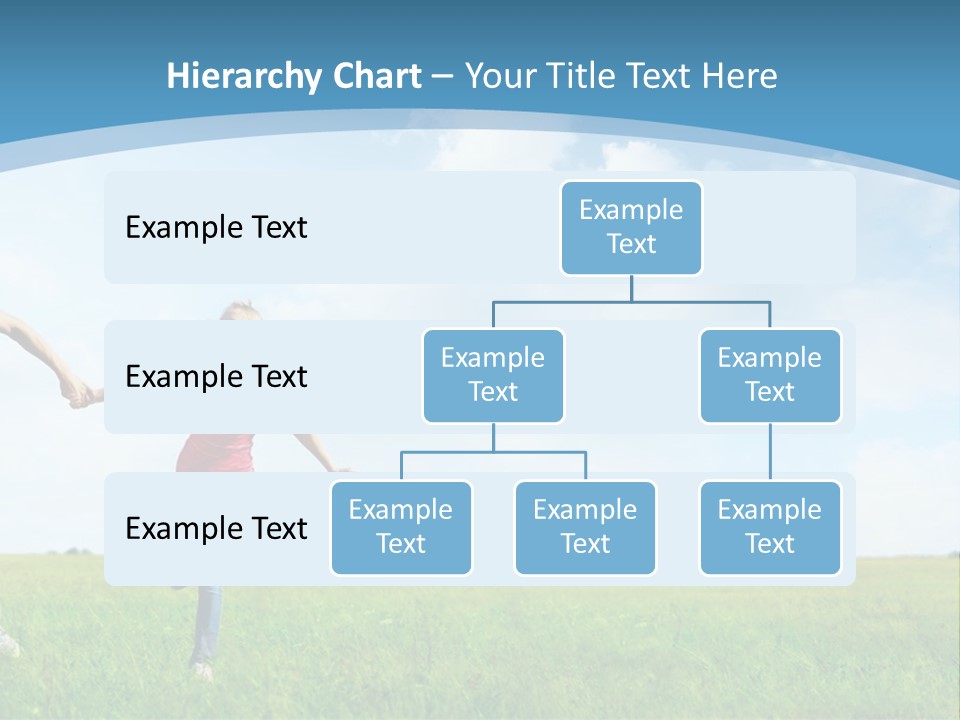 A Man And A Woman Holding Hands In A Field PowerPoint Template