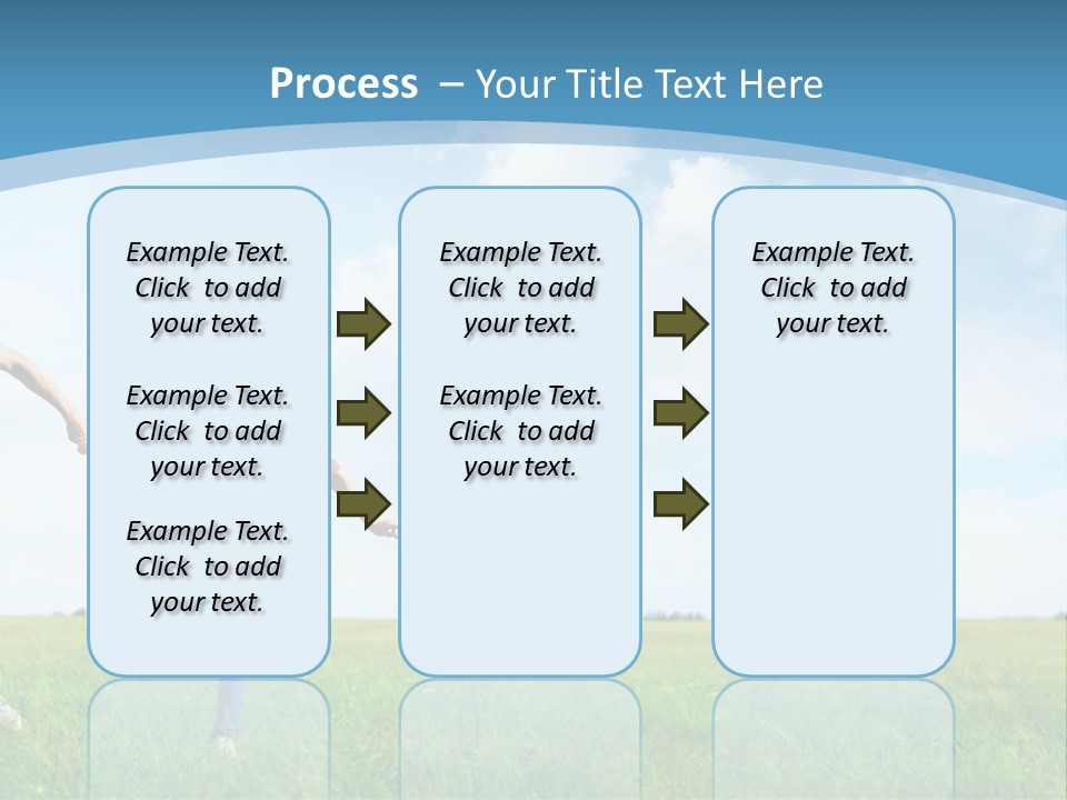 A Man And A Woman Holding Hands In A Field PowerPoint Template