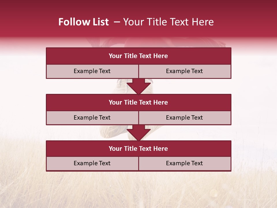 A Woman Jumping In The Air In A Field PowerPoint Template