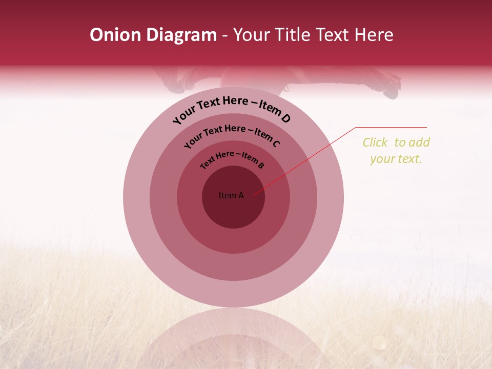 A Woman Jumping In The Air In A Field PowerPoint Template