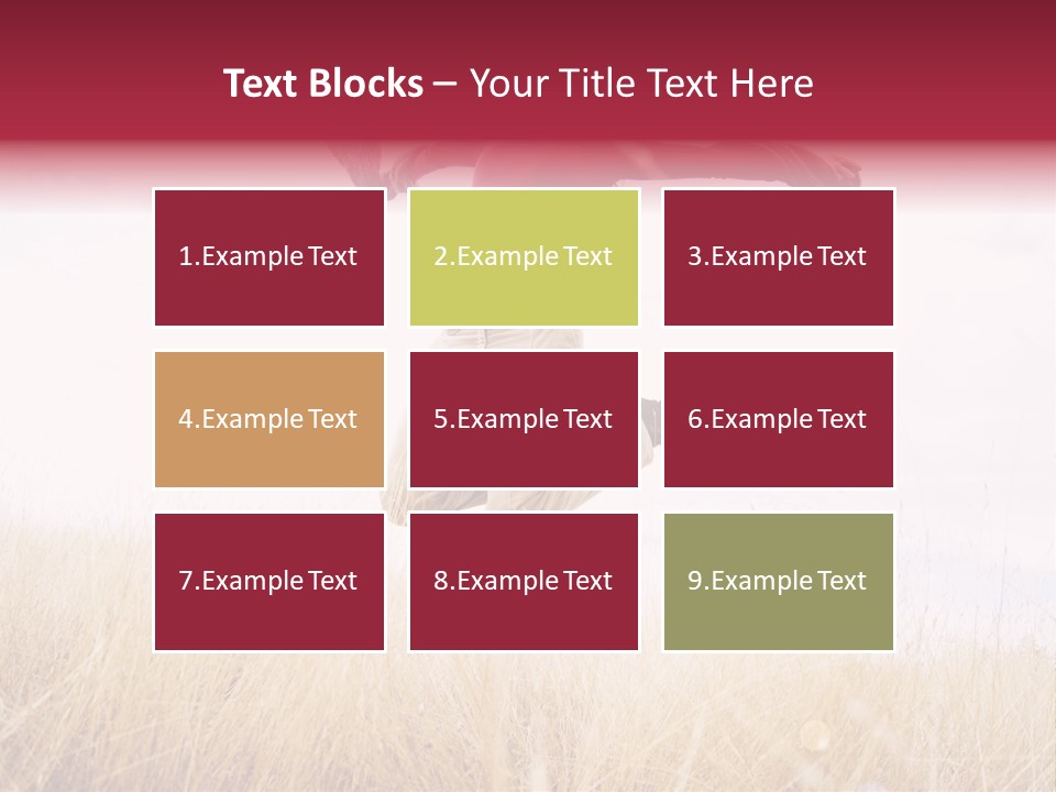 A Woman Jumping In The Air In A Field PowerPoint Template