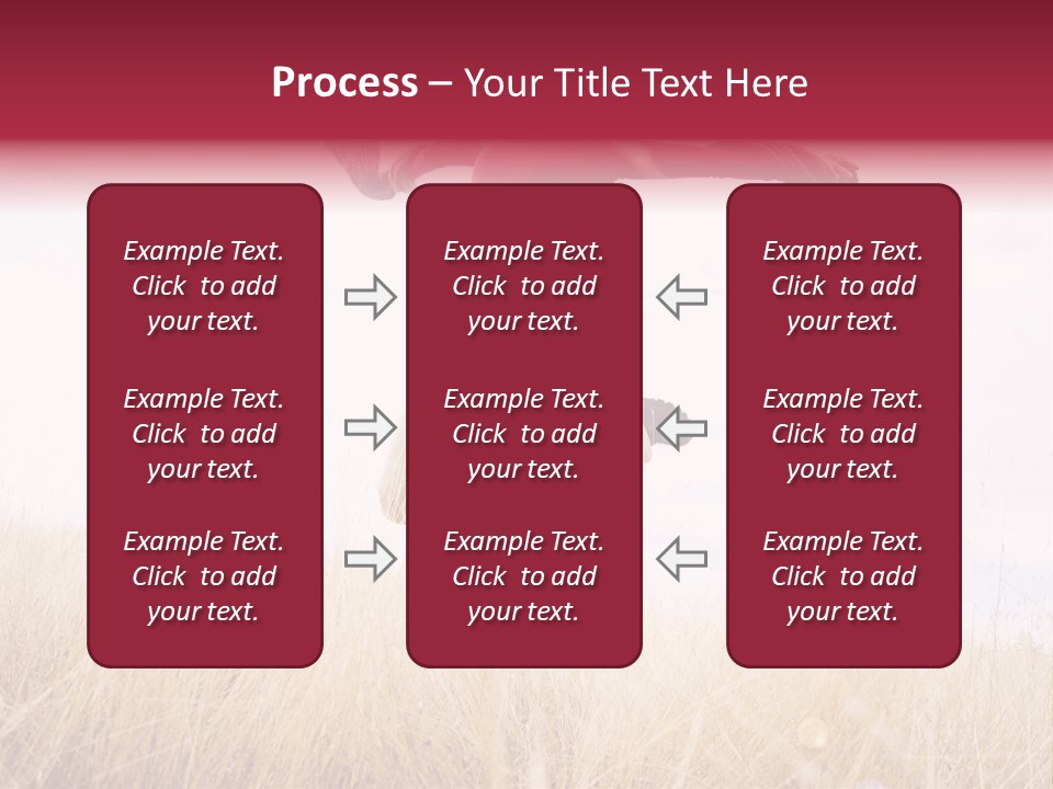 A Woman Jumping In The Air In A Field PowerPoint Template