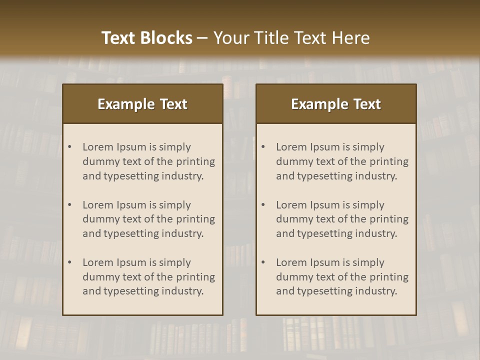 Objects Concepts Shelf PowerPoint Template
