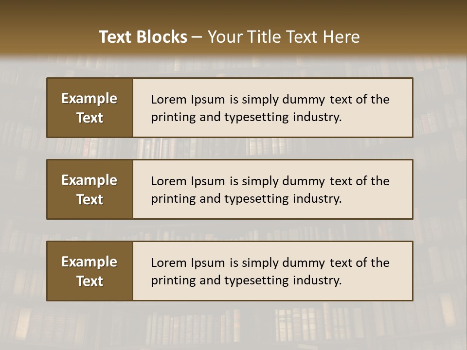 Objects Concepts Shelf PowerPoint Template