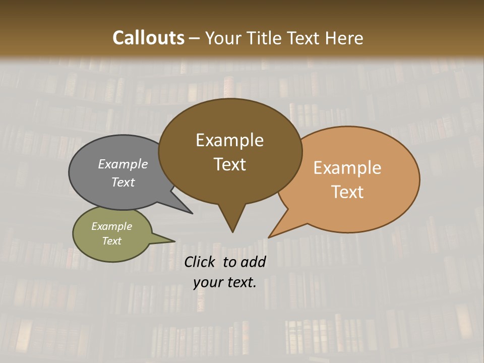 Objects Concepts Shelf PowerPoint Template