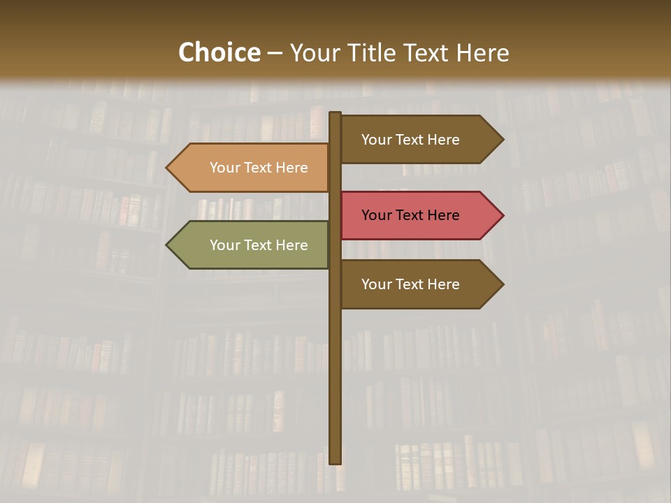 Objects Concepts Shelf PowerPoint Template