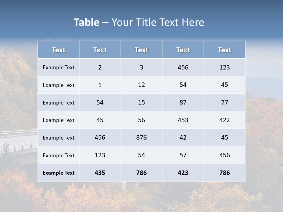 National Forest Nature Trees PowerPoint Template