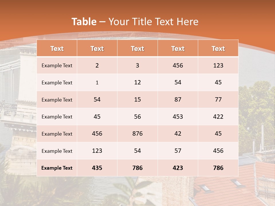 A Bridge Over A River With A City In The Background PowerPoint Template