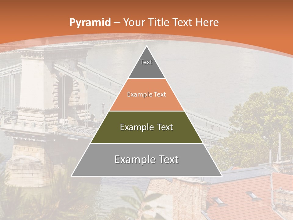 A Bridge Over A River With A City In The Background PowerPoint Template