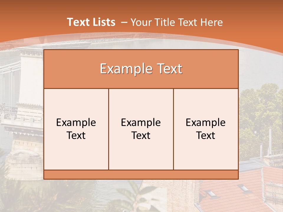 A Bridge Over A River With A City In The Background PowerPoint Template