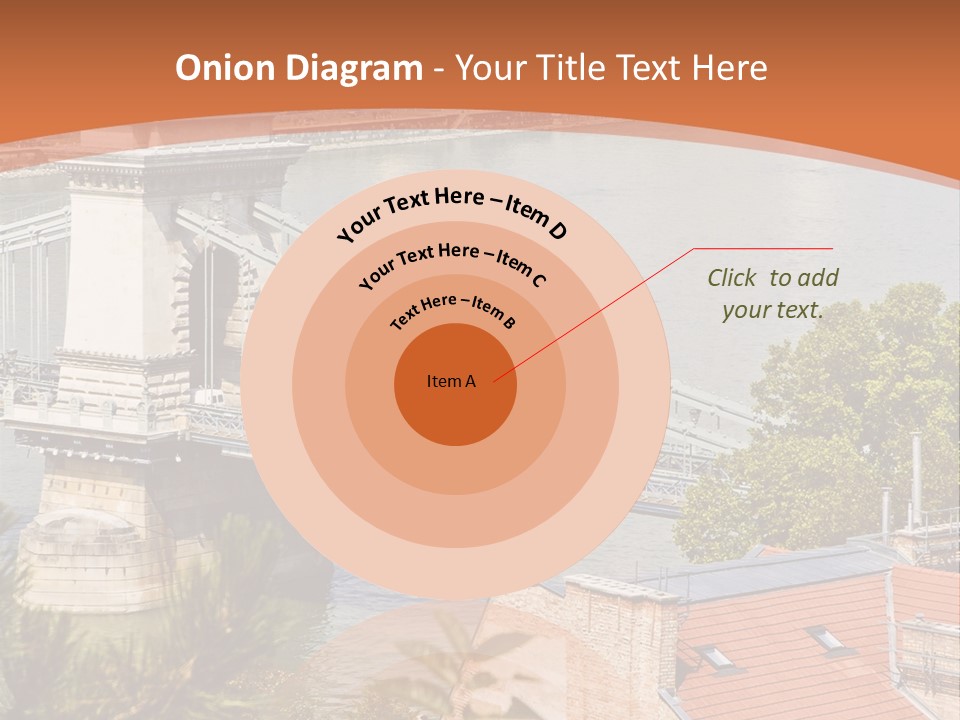 A Bridge Over A River With A City In The Background PowerPoint Template