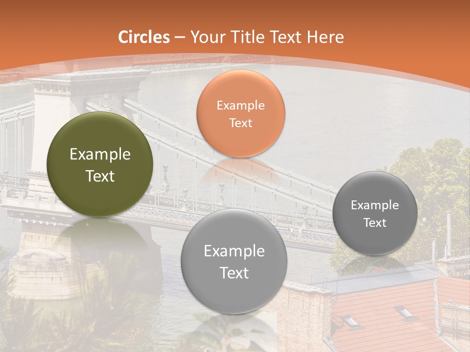 A Bridge Over A River With A City In The Background PowerPoint Template