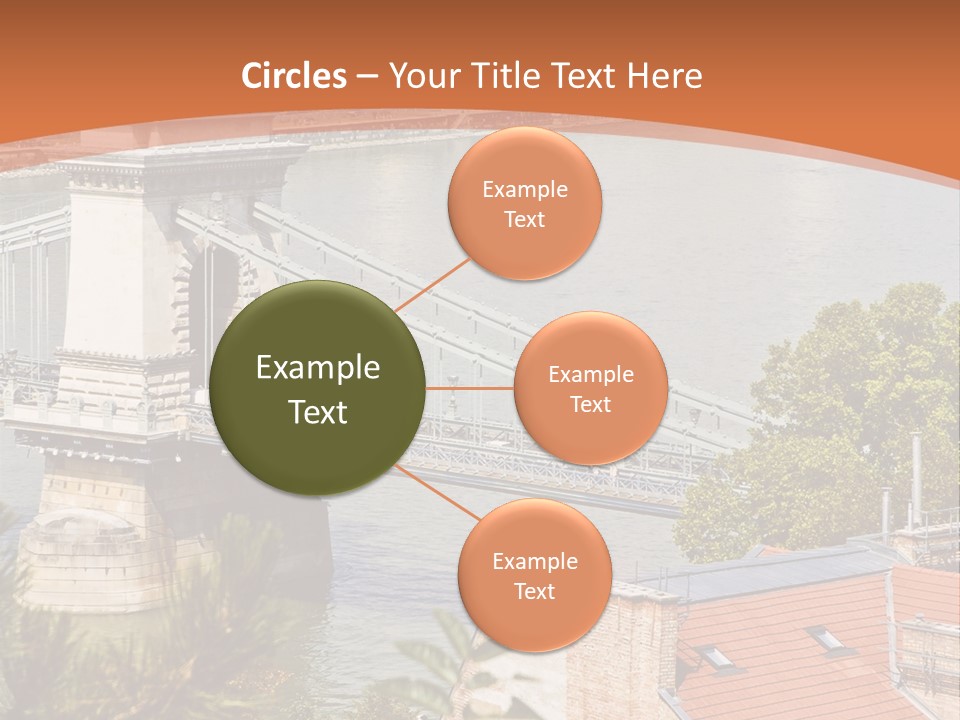 A Bridge Over A River With A City In The Background PowerPoint Template