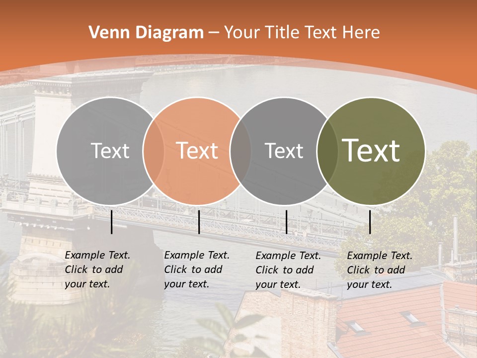 A Bridge Over A River With A City In The Background PowerPoint Template