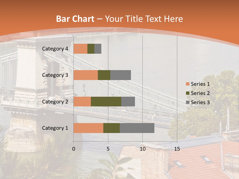 A Bridge Over A River With A City In The Background PowerPoint Template