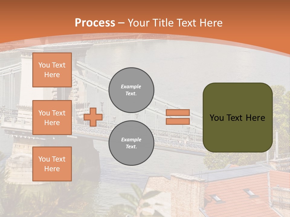 A Bridge Over A River With A City In The Background PowerPoint Template