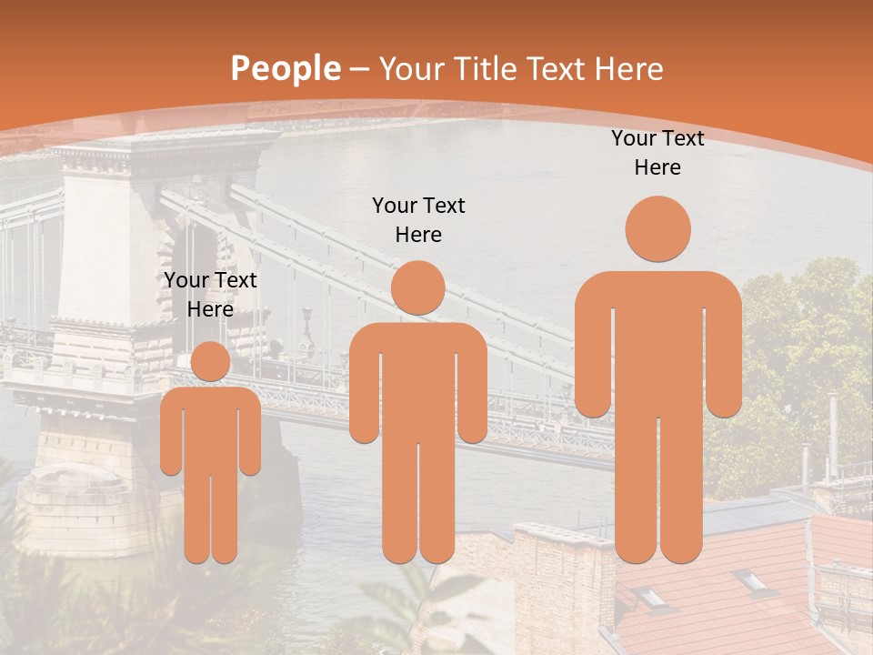 A Bridge Over A River With A City In The Background PowerPoint Template