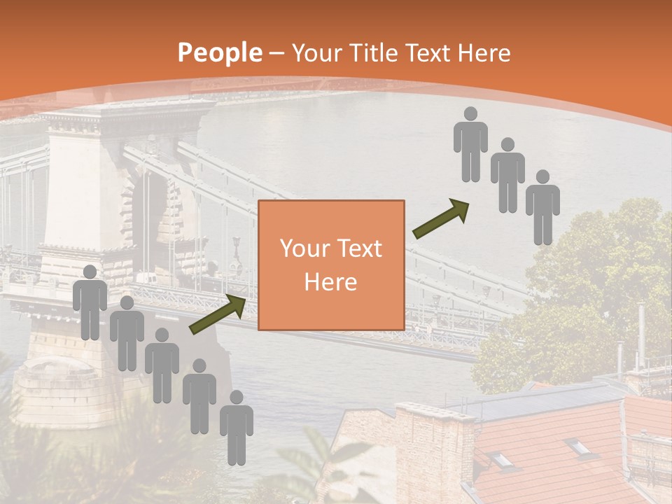 A Bridge Over A River With A City In The Background PowerPoint Template