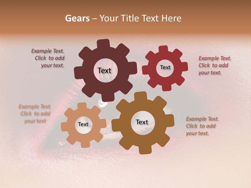 Part Brown Females PowerPoint Template