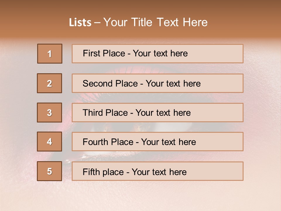 Part Brown Females PowerPoint Template