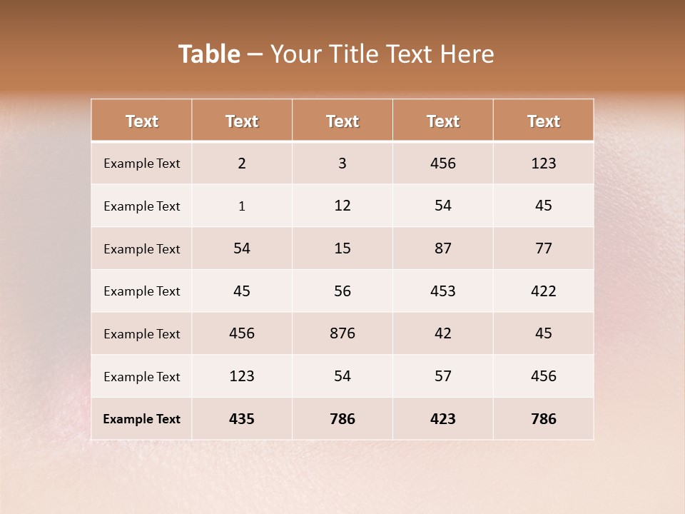 Part Brown Females PowerPoint Template