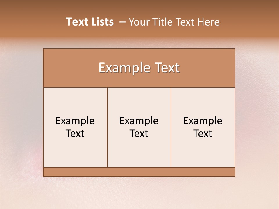 Part Brown Females PowerPoint Template