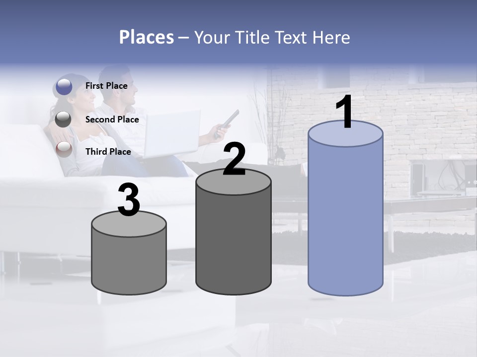 Couple Television Background PowerPoint Template