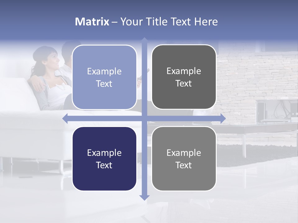 Couple Television Background PowerPoint Template