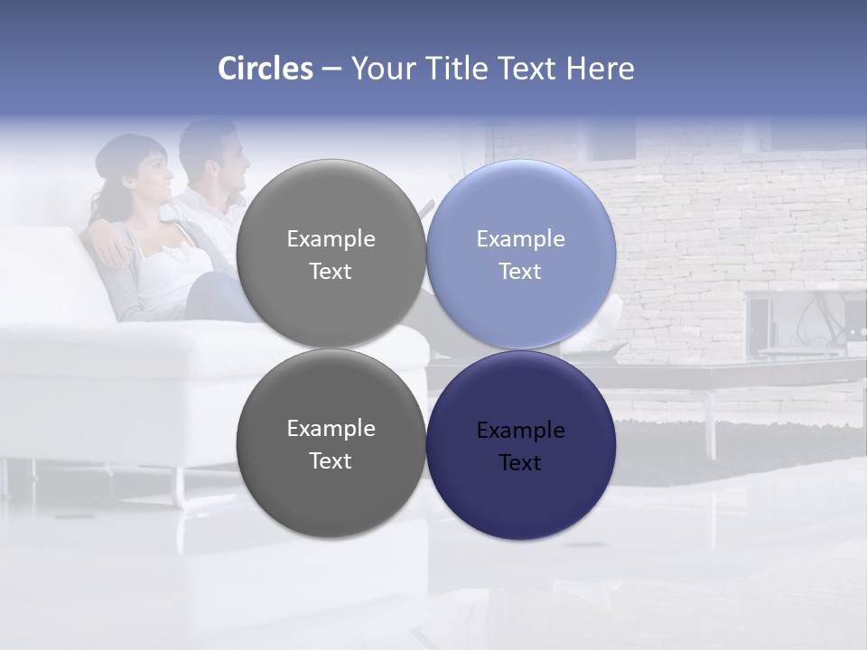 Couple Television Background PowerPoint Template