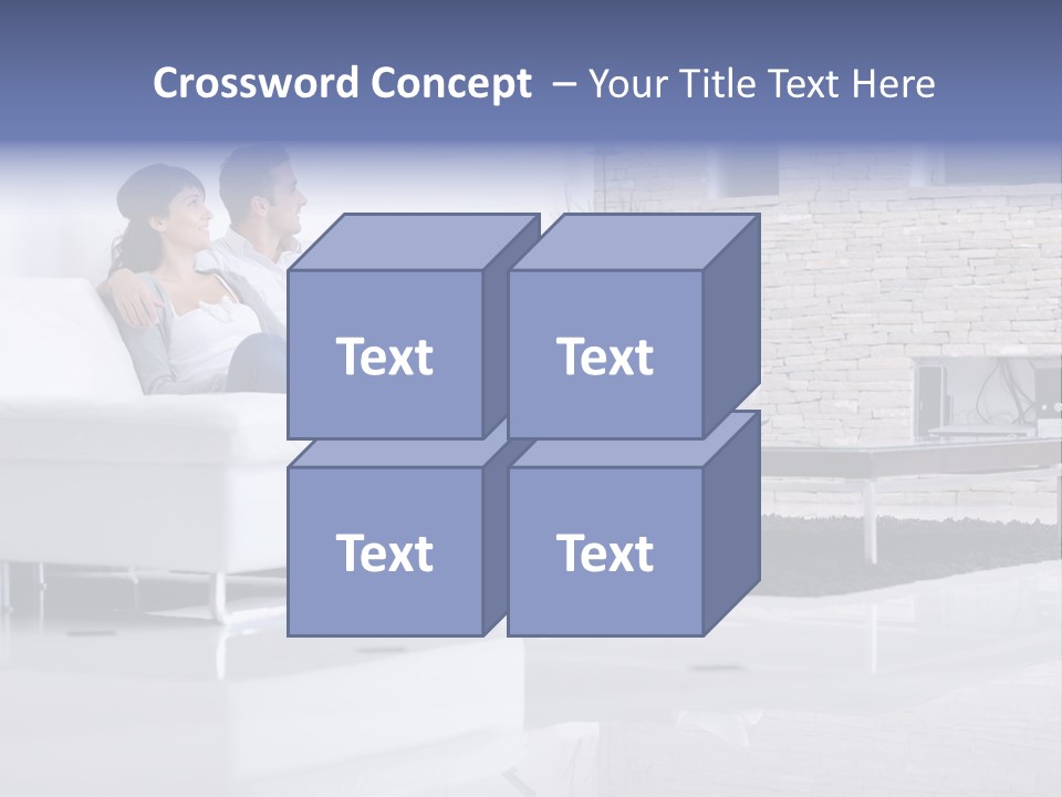 Couple Television Background PowerPoint Template