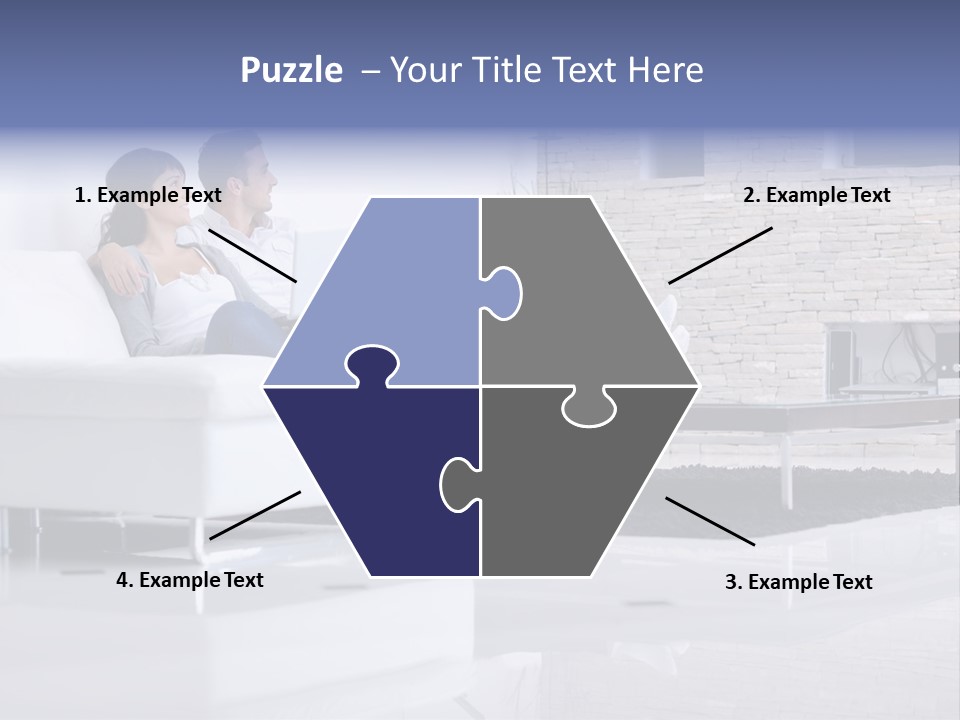 Couple Television Background PowerPoint Template