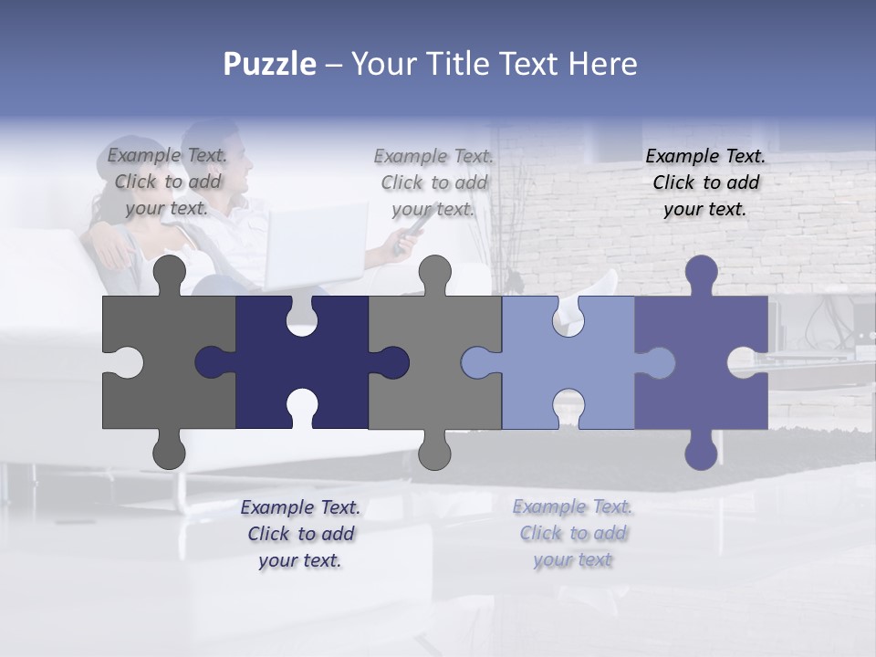 Couple Television Background PowerPoint Template