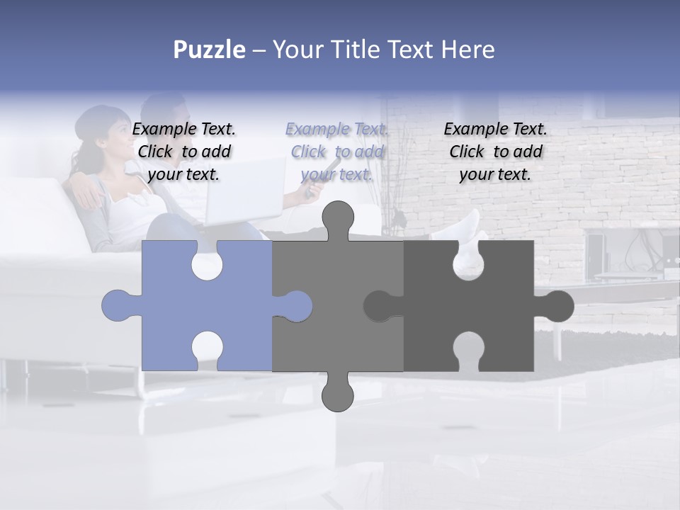 Couple Television Background PowerPoint Template