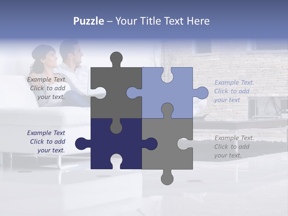 Couple Television Background PowerPoint Template