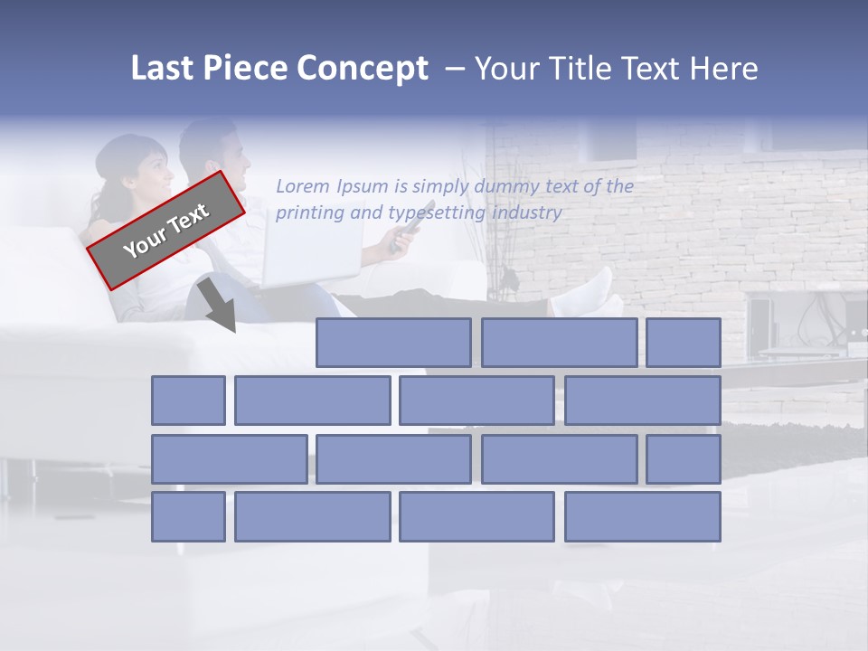 Couple Television Background PowerPoint Template