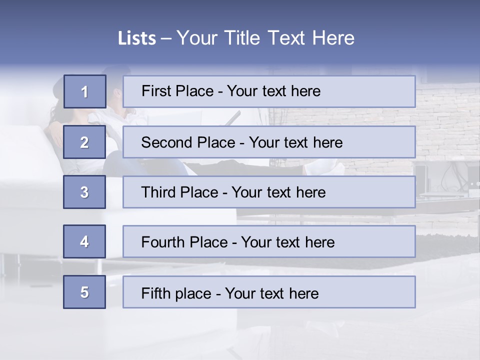 Couple Television Background PowerPoint Template