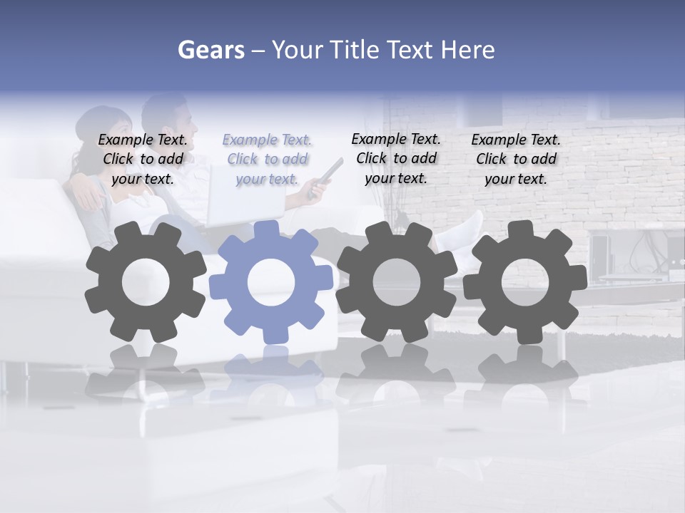 Couple Television Background PowerPoint Template