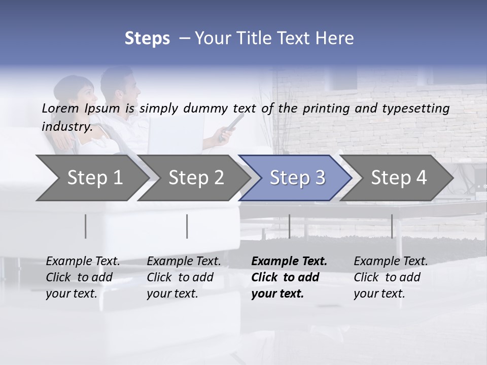 Couple Television Background PowerPoint Template