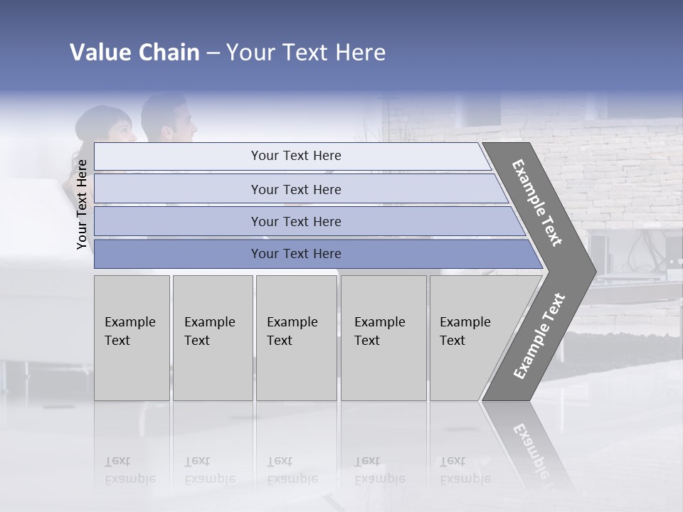 Couple Television Background PowerPoint Template
