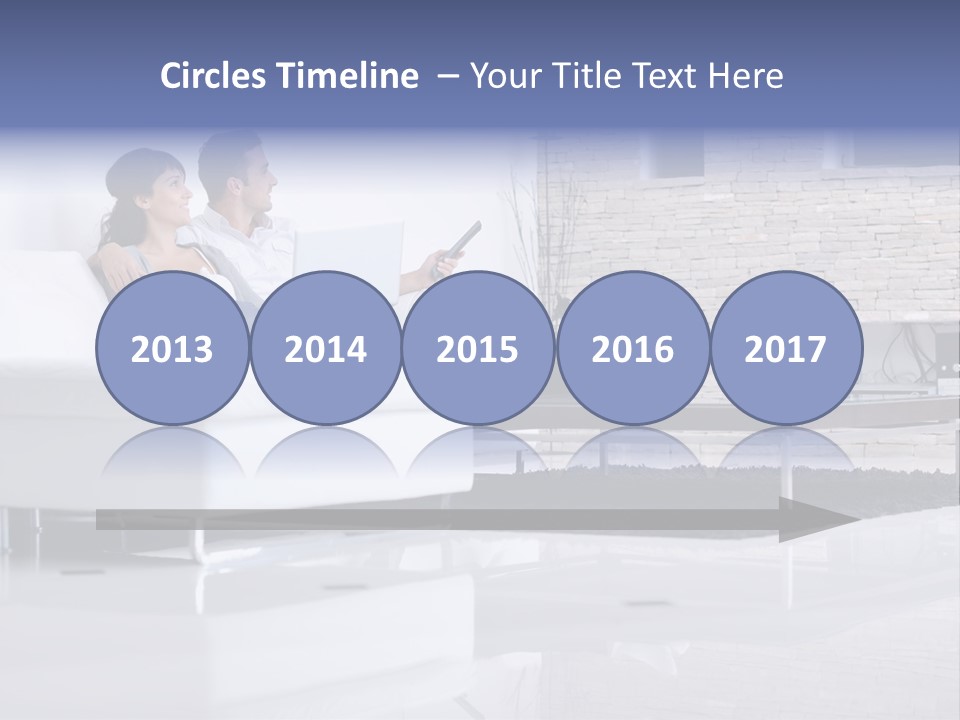 Couple Television Background PowerPoint Template