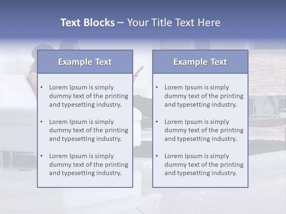 Couple Television Background PowerPoint Template