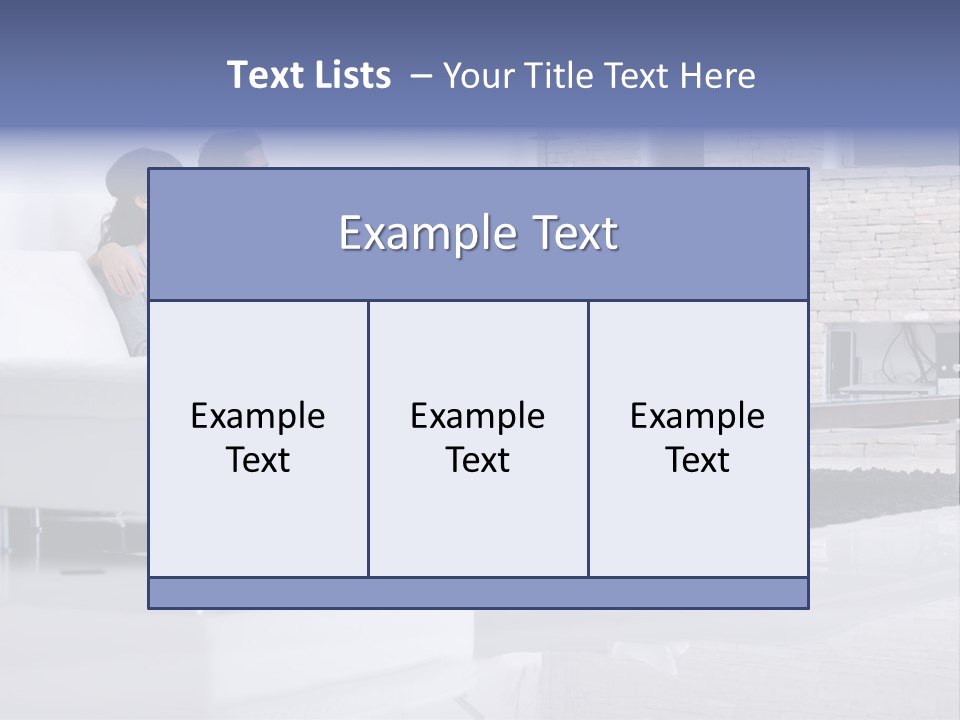 Couple Television Background PowerPoint Template