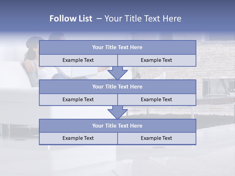 Couple Television Background PowerPoint Template
