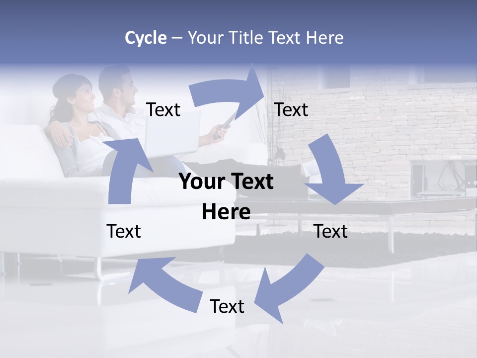 Couple Television Background PowerPoint Template