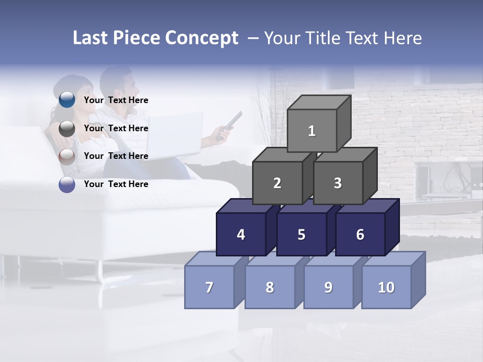 Couple Television Background PowerPoint Template