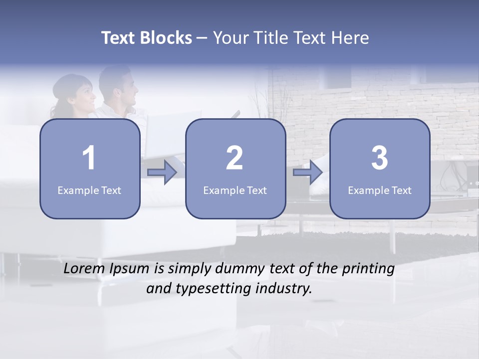 Couple Television Background PowerPoint Template