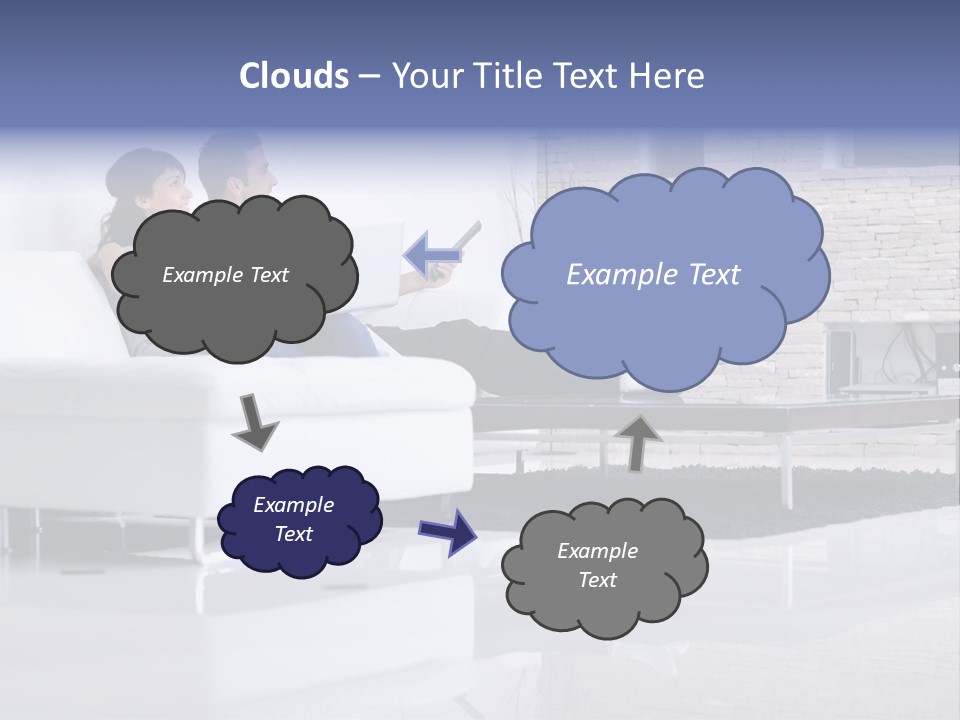 Couple Television Background PowerPoint Template